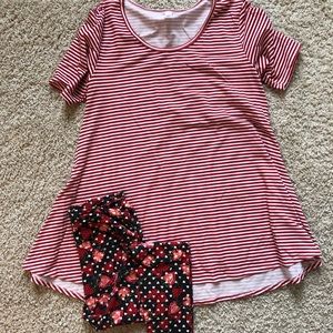 LulaRoe Valentine’s Day outfit